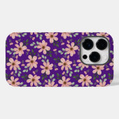 Coques Case-Mate iPhone fleurs rose motif (Verso (horizontal))