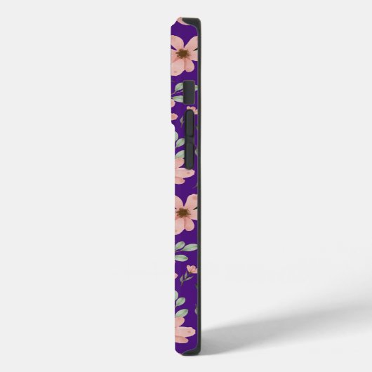 Coques Case-Mate iPhone fleurs rose motif (Verso / Gauche)