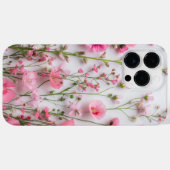 Coques Case-Mate iPhone Fleurs rose Pressé Élégant Floral (Verso (horizontal))
