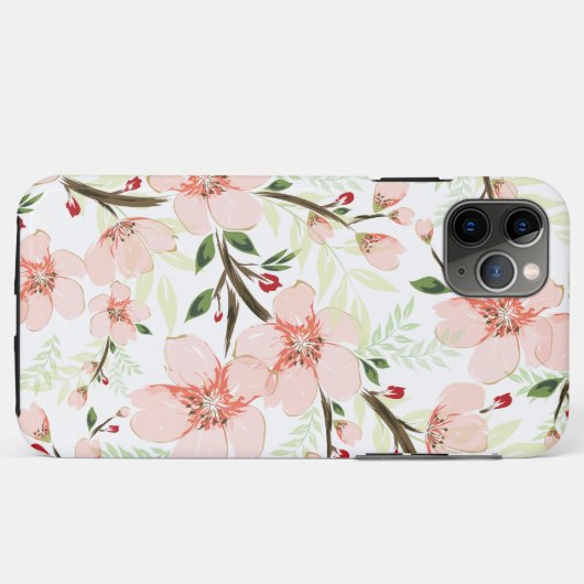 Coques Case-Mate iPhone Fleurs roses (Dos (Horizontal))