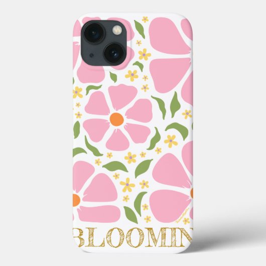Coques Case-Mate iPhone Fleurs roses Abstraites joueuses (Verso)