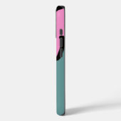 Coques Case-Mate iPhone fleurs roses avec le nom fait sur commande (Verso / Gauche)