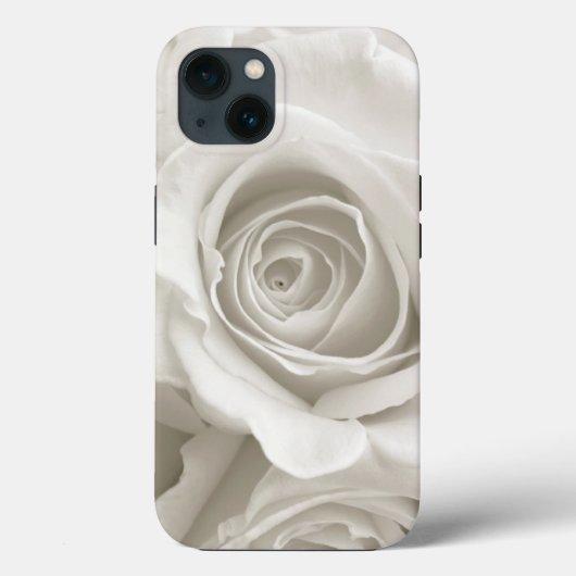 Coques Case-Mate iPhone Fleurs | Roses blanches (Verso)