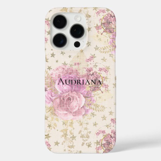 Coques Case-Mate iPhone Fleurs roses Chic (Verso)
