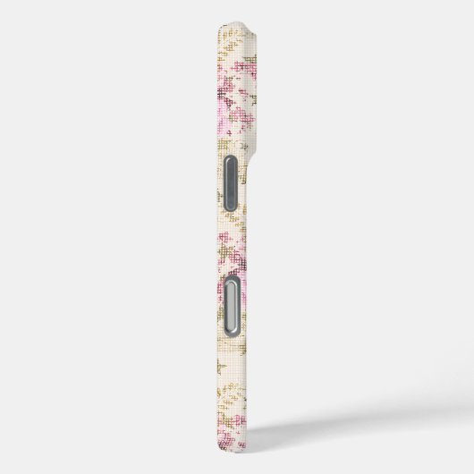 Coques Case-Mate iPhone Fleurs roses Chic (Verso / Droite)