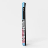 Coques Case-Mate iPhone Fleurs roses cygnes blanches (Dos/Gauche)
