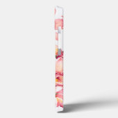 Coques Case-Mate iPhone Fleurs roses d'aquarelle (Verso / Gauche)