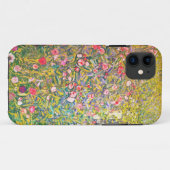 Coques Case-Mate iPhone Fleurs roses de Gustav Klimt (Dos (Horizontal))