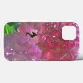 Coques Case-Mate iPhone Fleurs roses élégantes et douces, hydrangeas roses (Verso (horizontal))