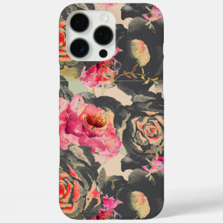 Coques iPhone 16 Pro Max Fleurs roses élégantes et élégantes
