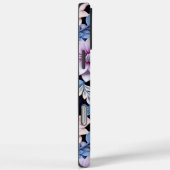 Coques Case-Mate iPhone Fleurs roses en relief (Verso / Droite)