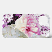 Coques Case-Mate iPhone Fleurs roses et crème (Verso (horizontal))
