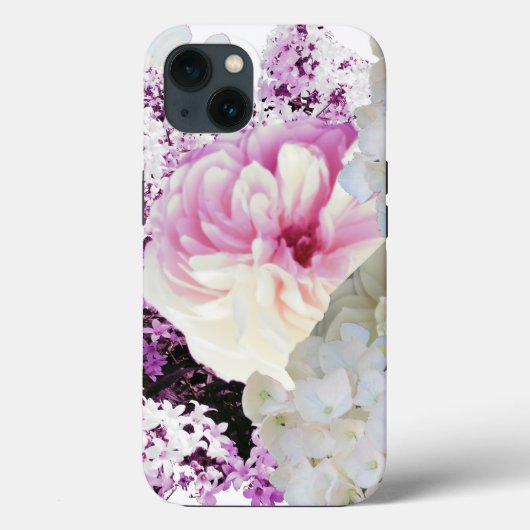 Coques Case-Mate iPhone Fleurs roses et crème (Verso)