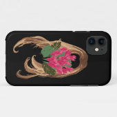 Coques Case-Mate iPhone Fleurs roses et visage femme (Dos (Horizontal))