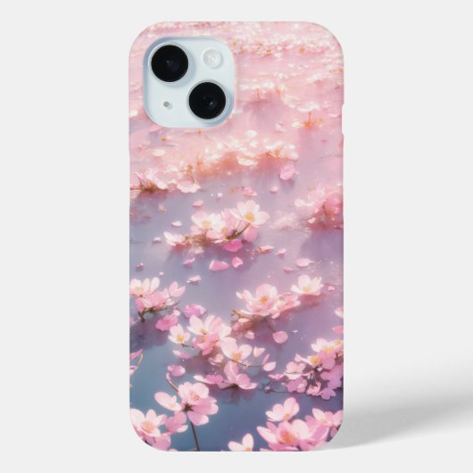 Coques Case-Mate iPhone Fleurs roses éthérées flottantes sur l'eau (Verso)