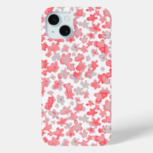 Coque iPhone 15 Mini Fleurs roses Florales
