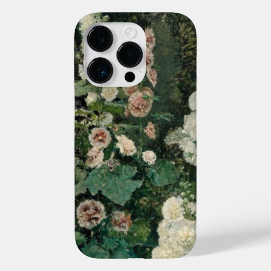 Coques Case-Mate iPhone Fleurs Roses Hollyhock (Verso)