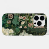 Coques Case-Mate iPhone Fleurs Roses Hollyhock (Verso (horizontal))