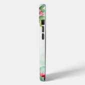 Coques Case-Mate iPhone Fleurs roses Mariage de verdure (Verso / Gauche)