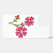 Coques Case-Mate iPhone Fleurs roses mignonnes (Verso (horizontal))