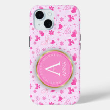 Fleurs roses mignonnes Motif, Fille Flore design
