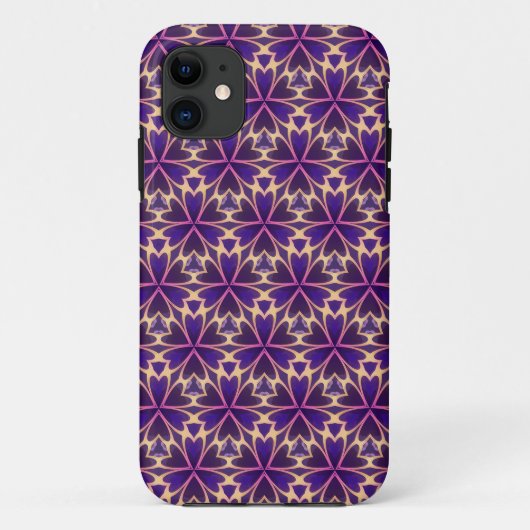 Coques Case-Mate iPhone Fleurs roses or abstraites (Dos)
