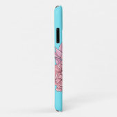 Coques Case-Mate iPhone Fleurs roses parentes (Dos/Droite)