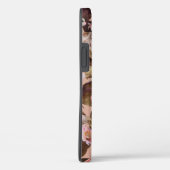 Coques Case-Mate iPhone Fleurs roses personnalisées nom rustique (Verso / Droite)