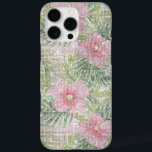 Coques iPhone 16 Pro Max Fleurs roses tropicales<br><div class="desc">Fleurs roses tropicales</div>
