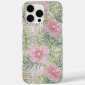 Coques Case-Mate iPhone Fleurs roses tropicales (Verso)