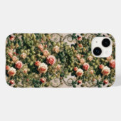 Coques Case-Mate iPhone Fleurs Roses Vignes Rosées Shabby Chic (Verso (horizontal))