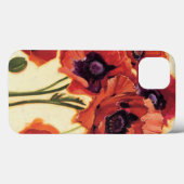 Coques Case-Mate iPhone Fleurs rouges (Verso (horizontal))