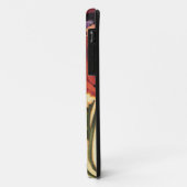 Coques Case-Mate iPhone Fleurs rouges (Dos/Gauche)