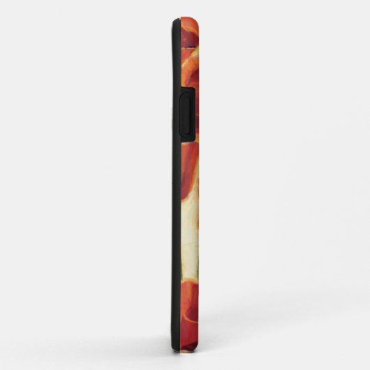 Coques Case-Mate iPhone Fleurs rouges (Dos/Droite)
