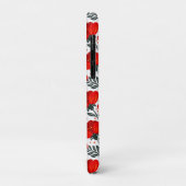 Coques Case-Mate iPhone Fleurs rouges (Dos/Gauche)