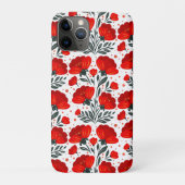 Coques Case-Mate iPhone Fleurs rouges (Dos)