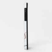 Coques Case-Mate iPhone Fleurs rouges et noires (Dos/Gauche)