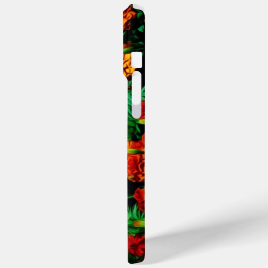 Coques Case-Mate iPhone Fleurs rouges jaunes orange (Verso / Gauche)