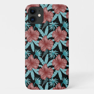 Case-Mate iPhone Case Fleurs rouges motif tropical sans couture &feuille