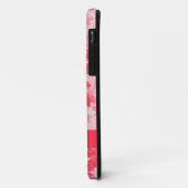 Coques Case-Mate iPhone Fleurs rouges sur blanc. (Dos/Gauche)
