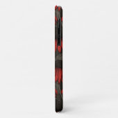 Coques Case-Mate iPhone Fleurs rouges sur marron (Dos/Gauche)