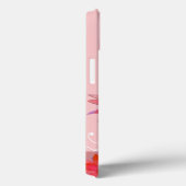 Coques Case-Mate iPhone Fleurs rouges Whimsical Feuilles Tourbillonnant Aj (Verso / Droite)