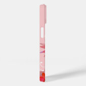 Coques Case-Mate iPhone Fleurs rouges Whimsical Feuilles Tourbillonnant Aj (Verso / Droite)