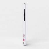 Coques Case-Mate iPhone Fleurs sauvages aquarelle mignonnes avec monogramm (Dos/Gauche)