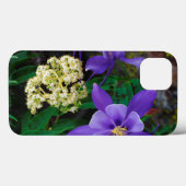 Coques Case-Mate iPhone Fleurs sauvages de colombine mutante (Verso (horizontal))