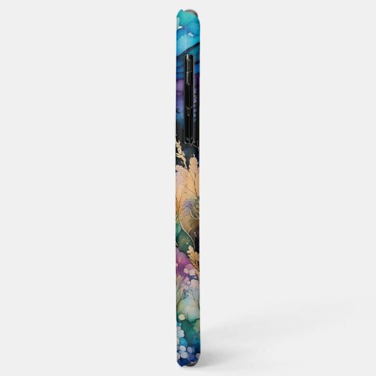 Coques Case-Mate iPhone Fleurs sauvages de Sunset Mountain sur l'eau (Dos/Gauche)