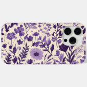 Coques Case-Mate iPhone Fleurs sauvages en nuances de violet 💜 (Verso (horizontal))