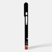 Coques Case-Mate iPhone Fleurs sauvages et papillon en noir (Verso / Gauche)
