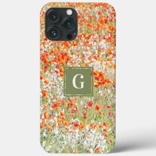 Case-Mate iPhone Case Fleurs sauvages florales modernes et girly Monogra