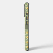 Coques Case-Mate iPhone Fleurs sauvages jaunes sur vert (Verso / Gauche)